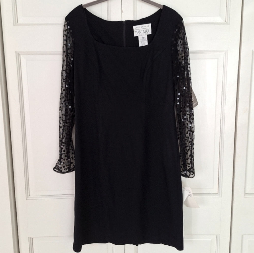 Lois Syder/Dani Max vintage sequin sleeved dress - NWT